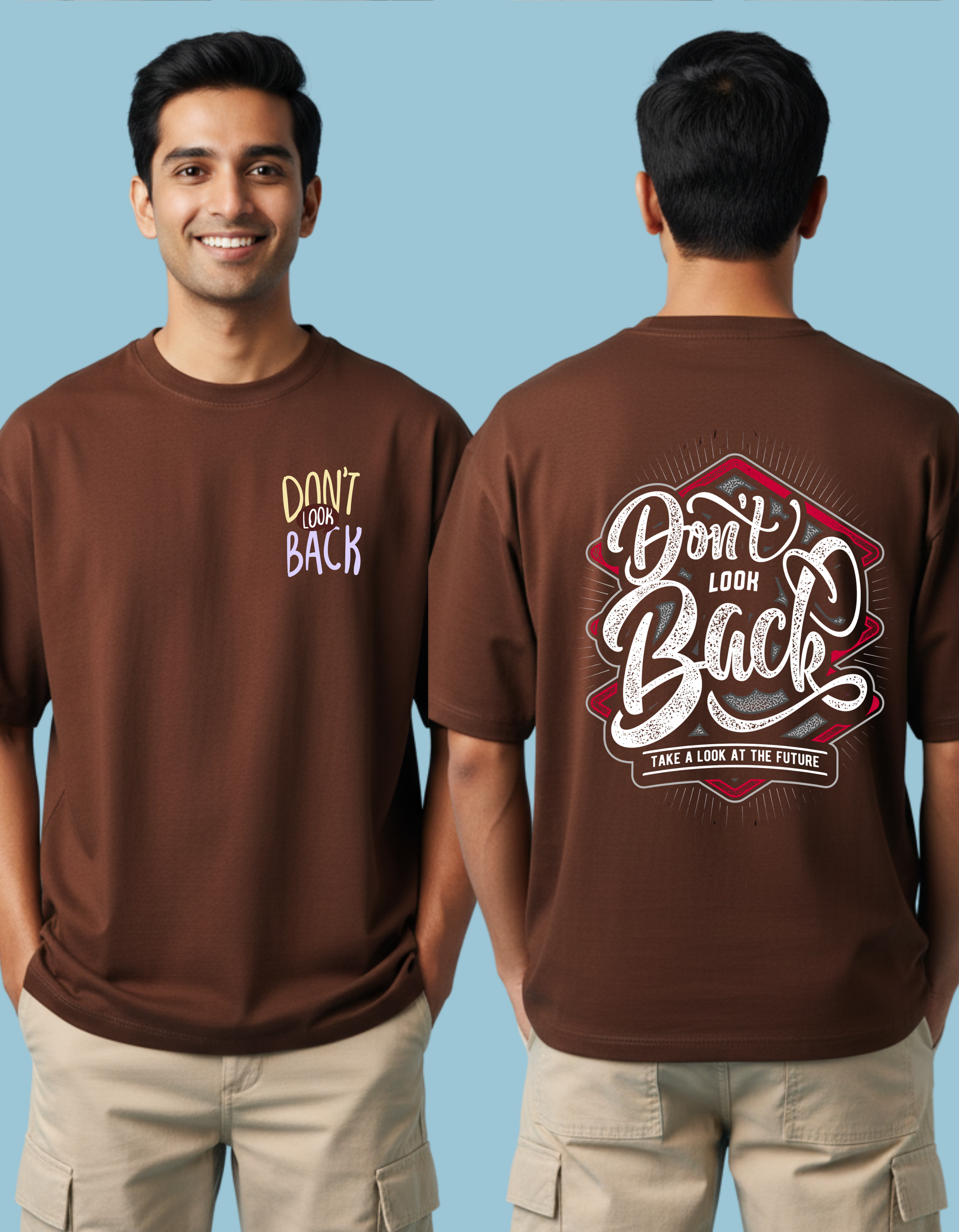 DON'T LOOK BACK OVERSIZE T-SHIRT