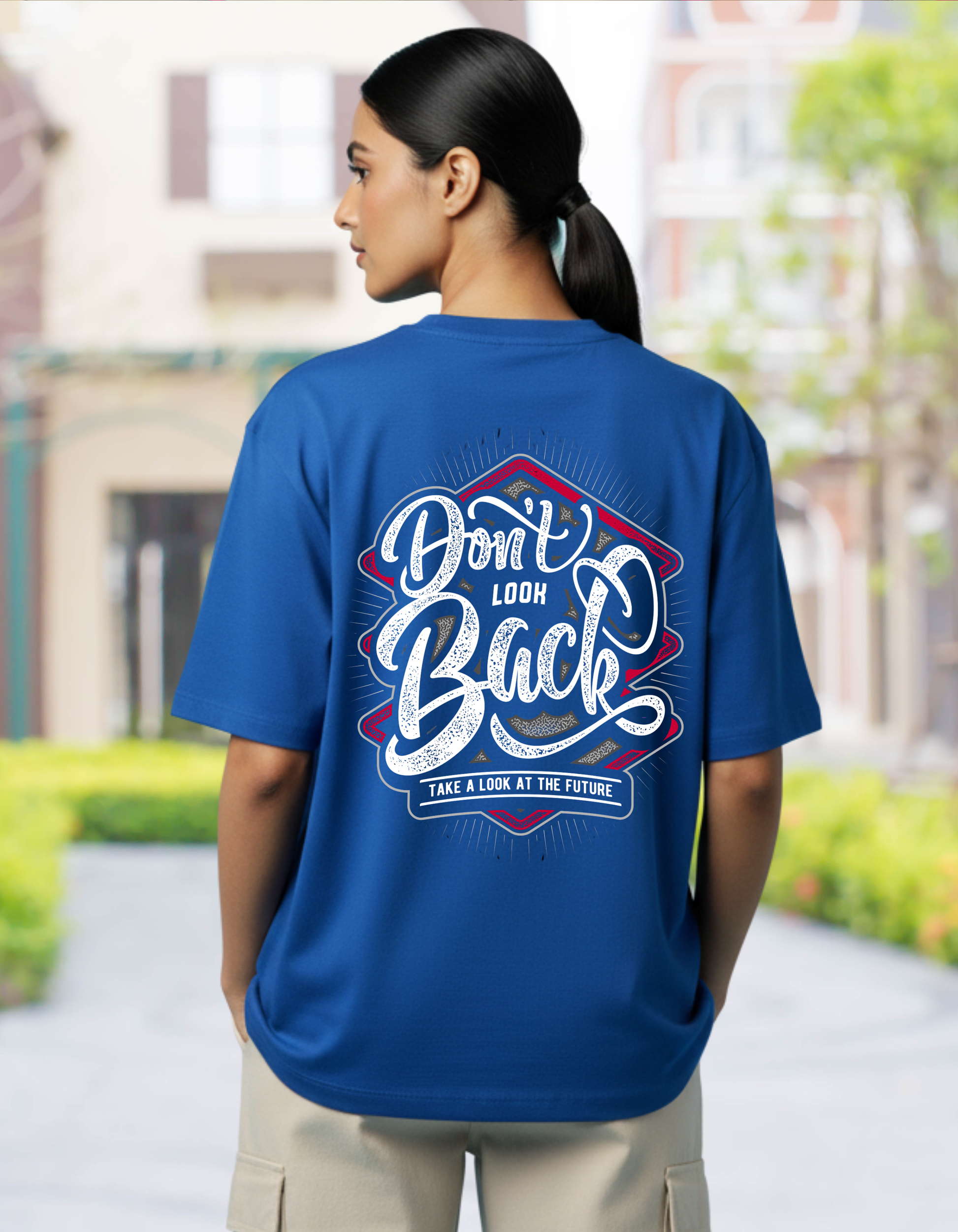 DON'T LOOK BACK OVERSIZE T-SHIRT