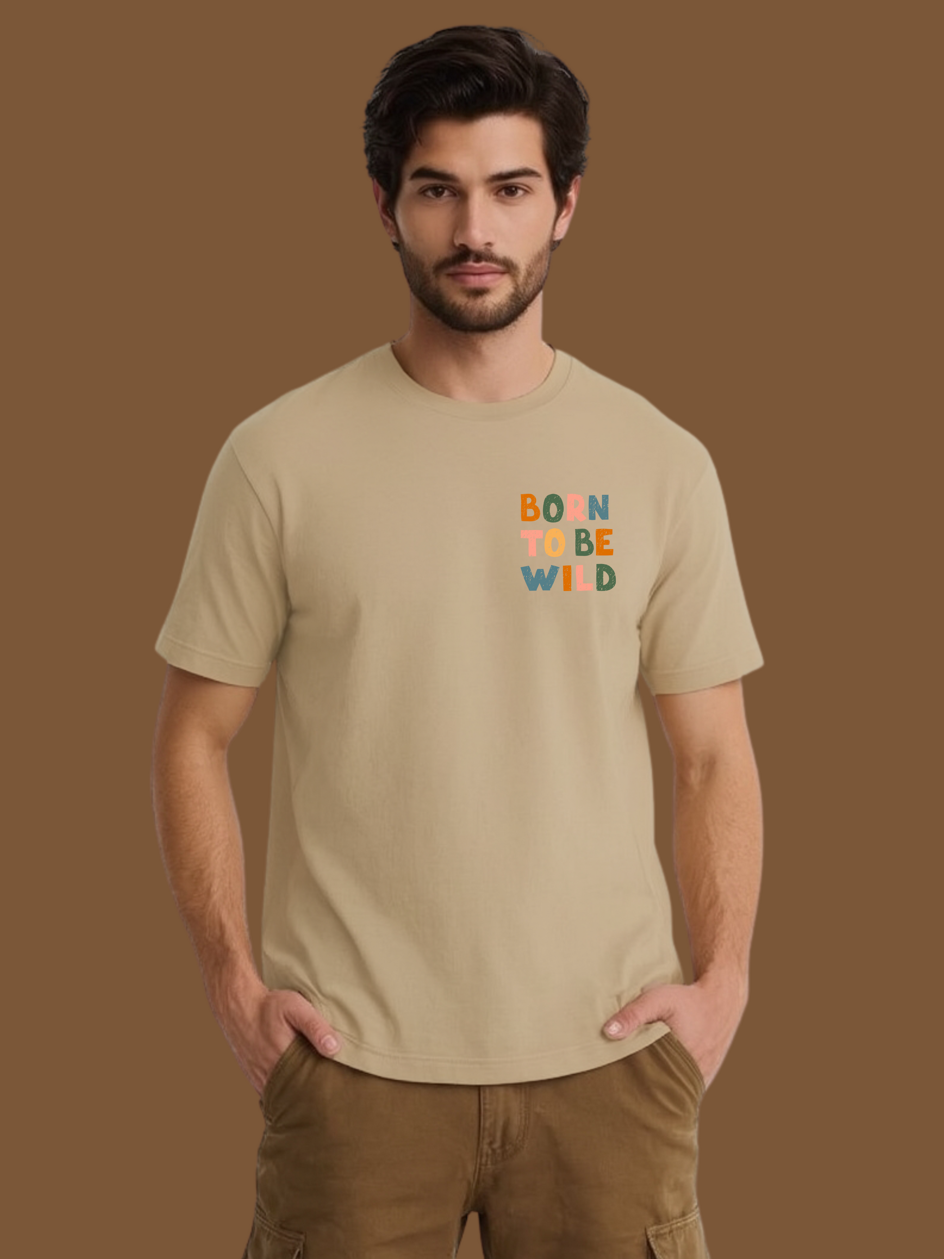 BORN TO BE WILD MINIMAL REGULAR T-SHIRT