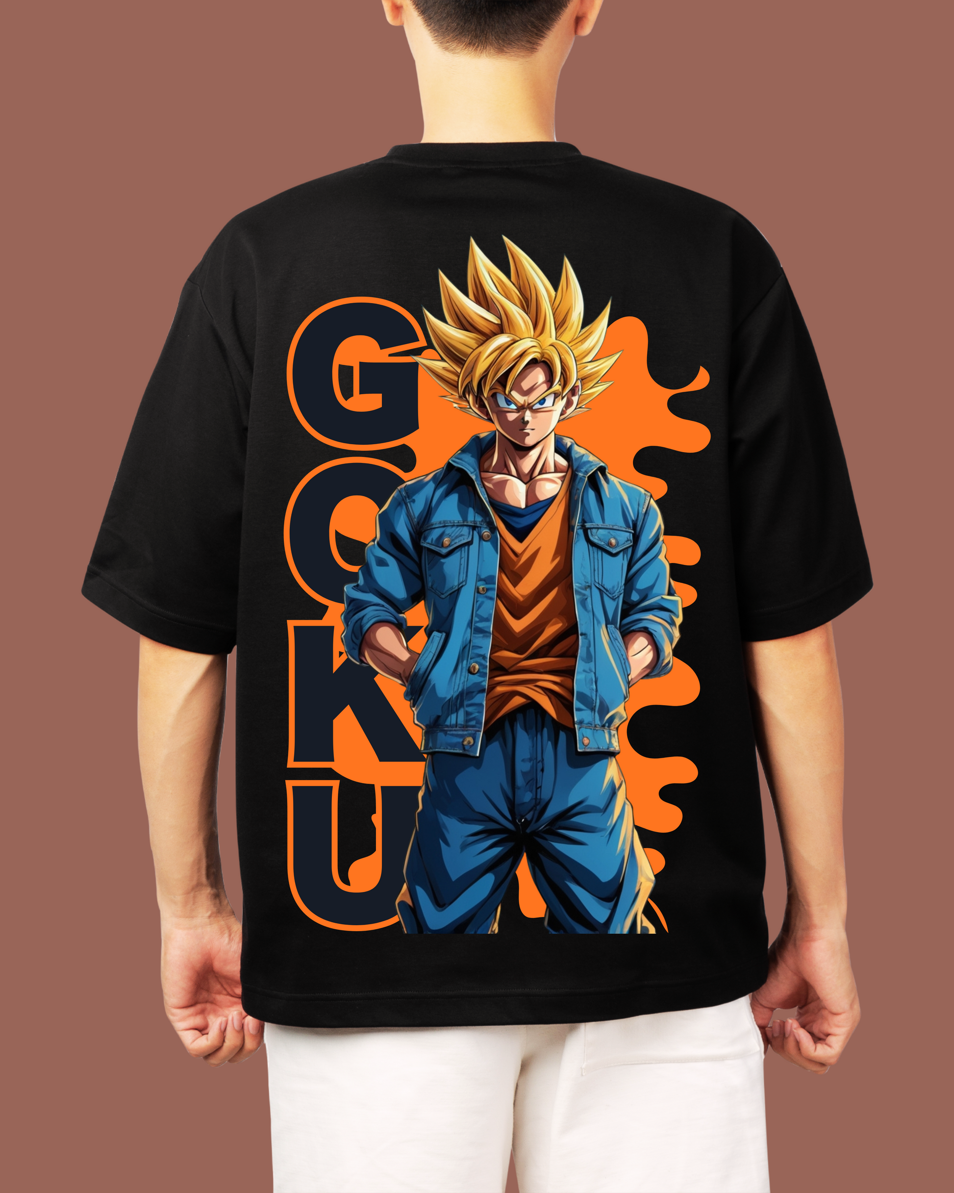 GOKU1- BLACK OVERSIZE T-SHIRT