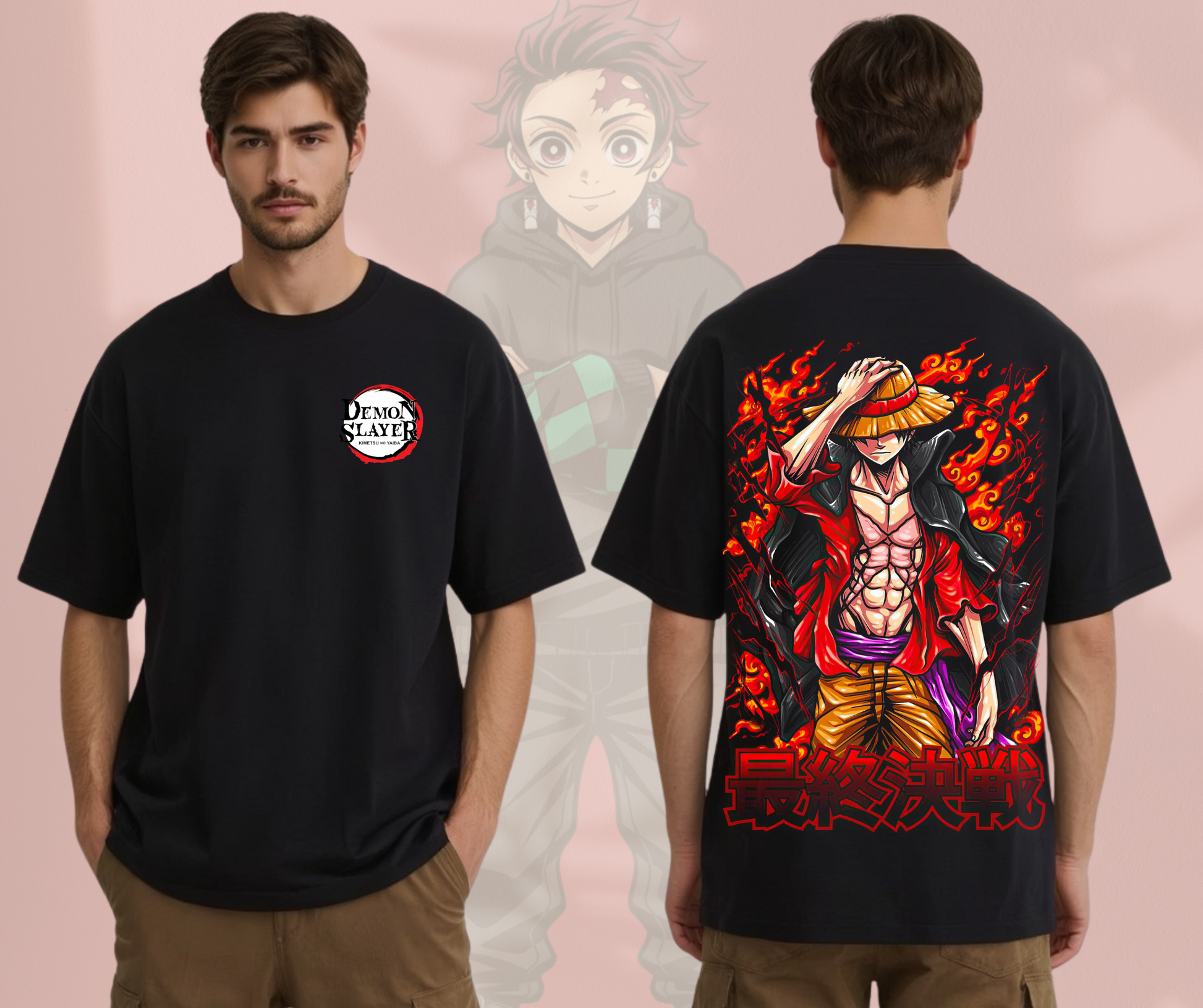 TANJIRO - BLACK OVERSIZE T-SHIRT