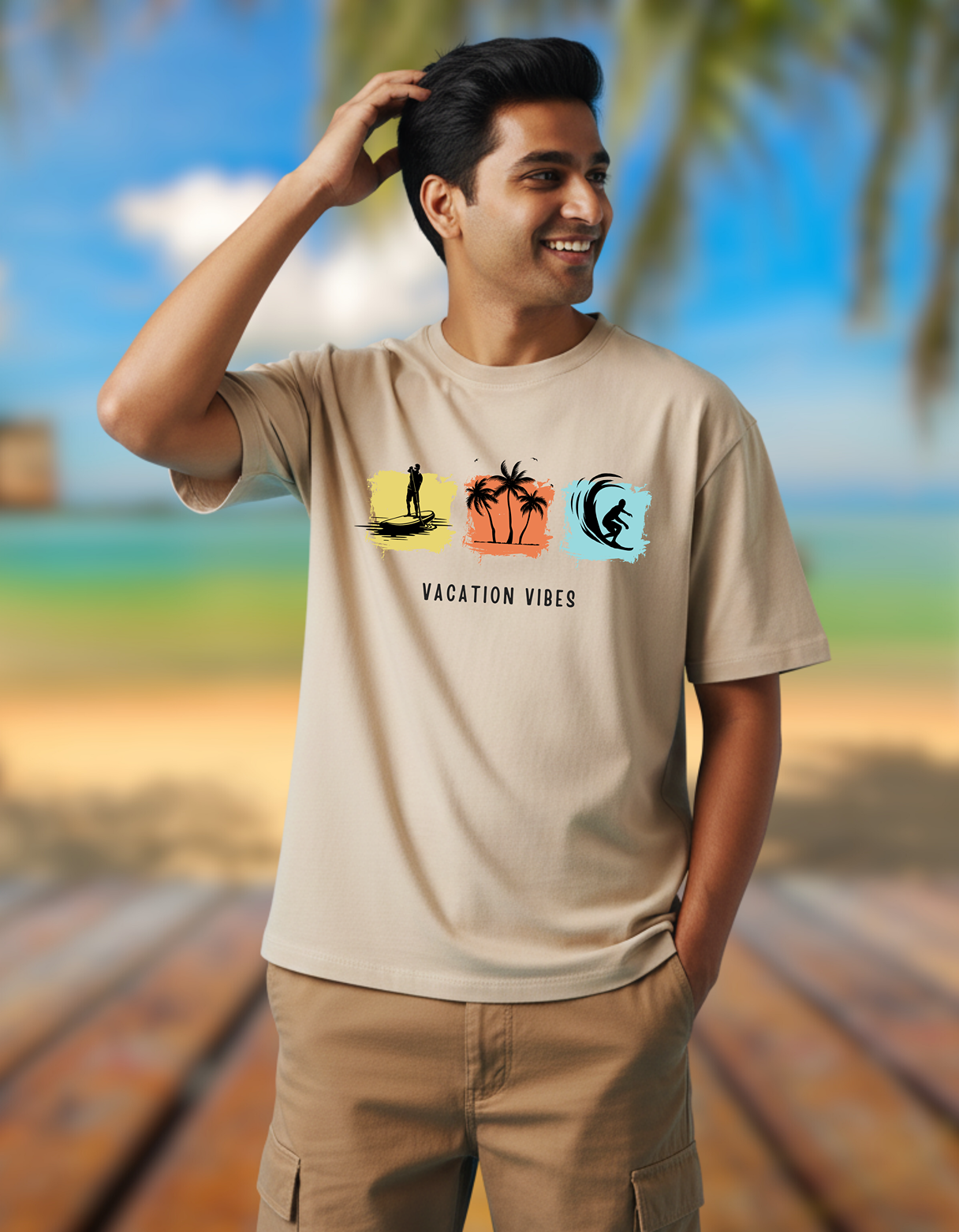 VACATION VIBES OVERSIZED T-SHIRT