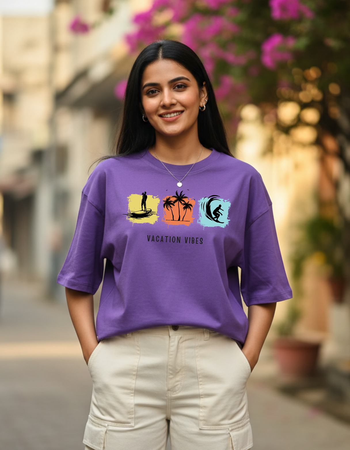 VACATION VIBES OVERSIZED T-SHIRT