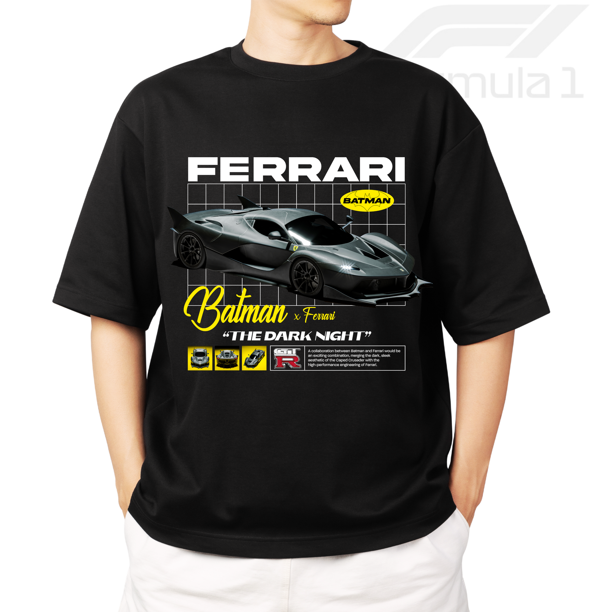 BATMAN FERRARI OVERSIZE T-SHIRT