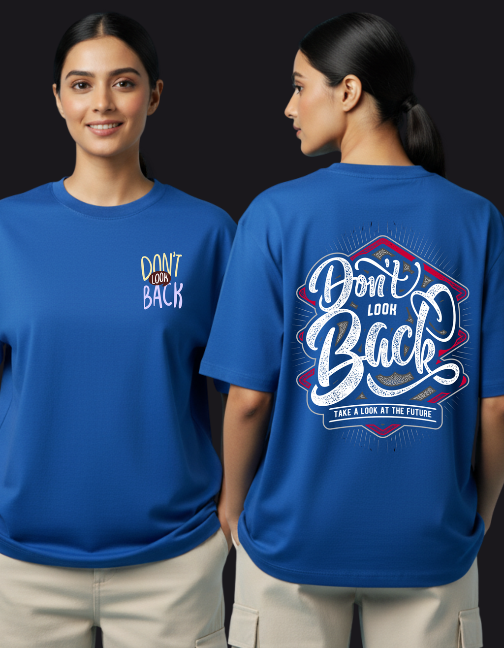 DON'T LOOK BACK OVERSIZE T-SHIRT