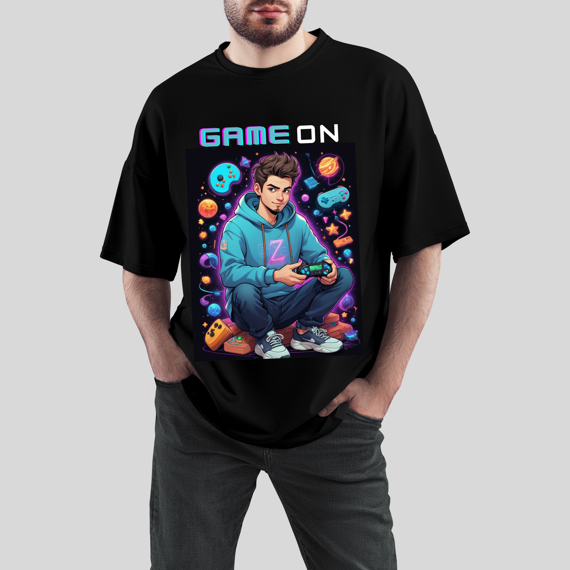 GAME ON OVERSIZE T-SHIRT