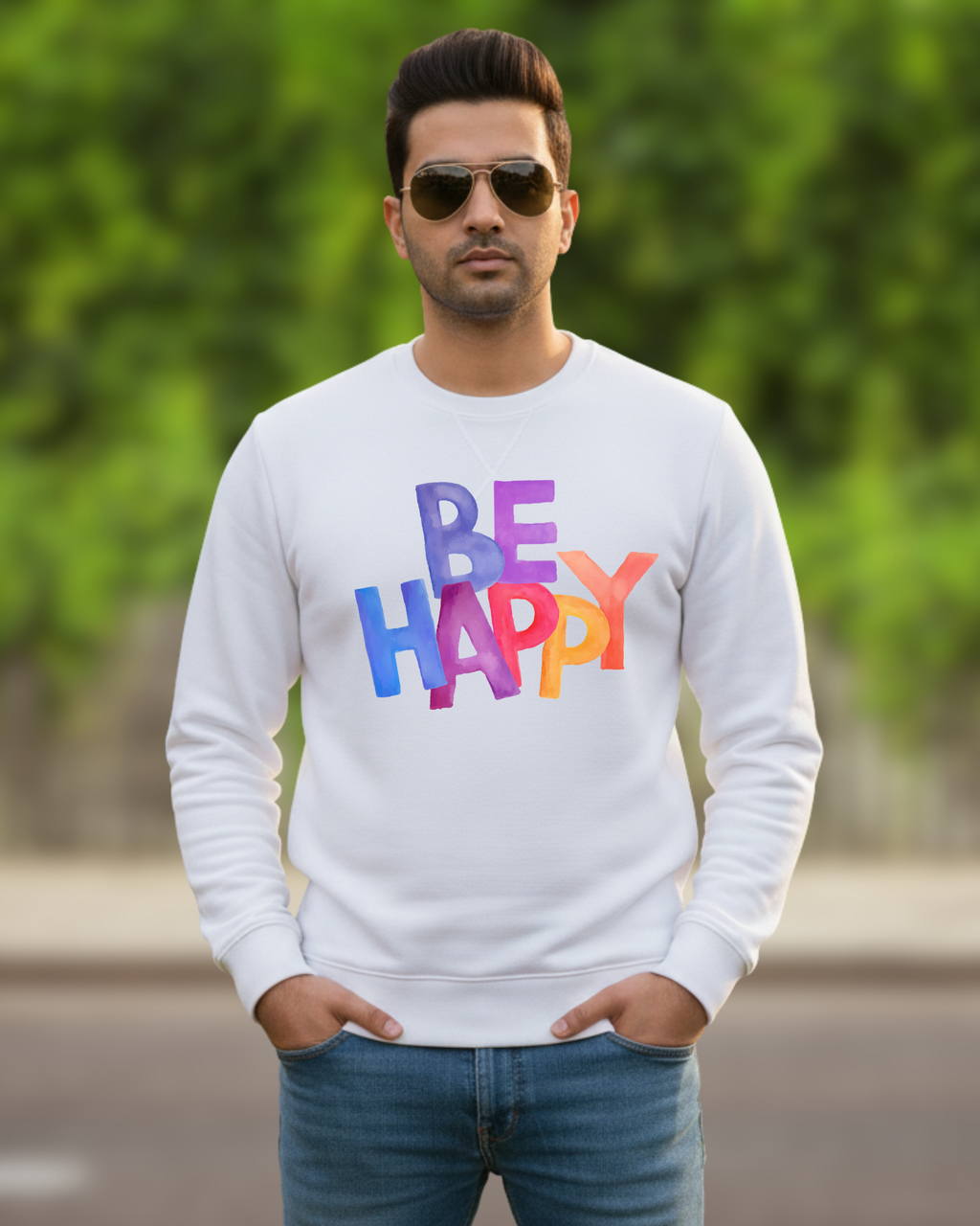 BE HAPPY SWEATSHIRT
