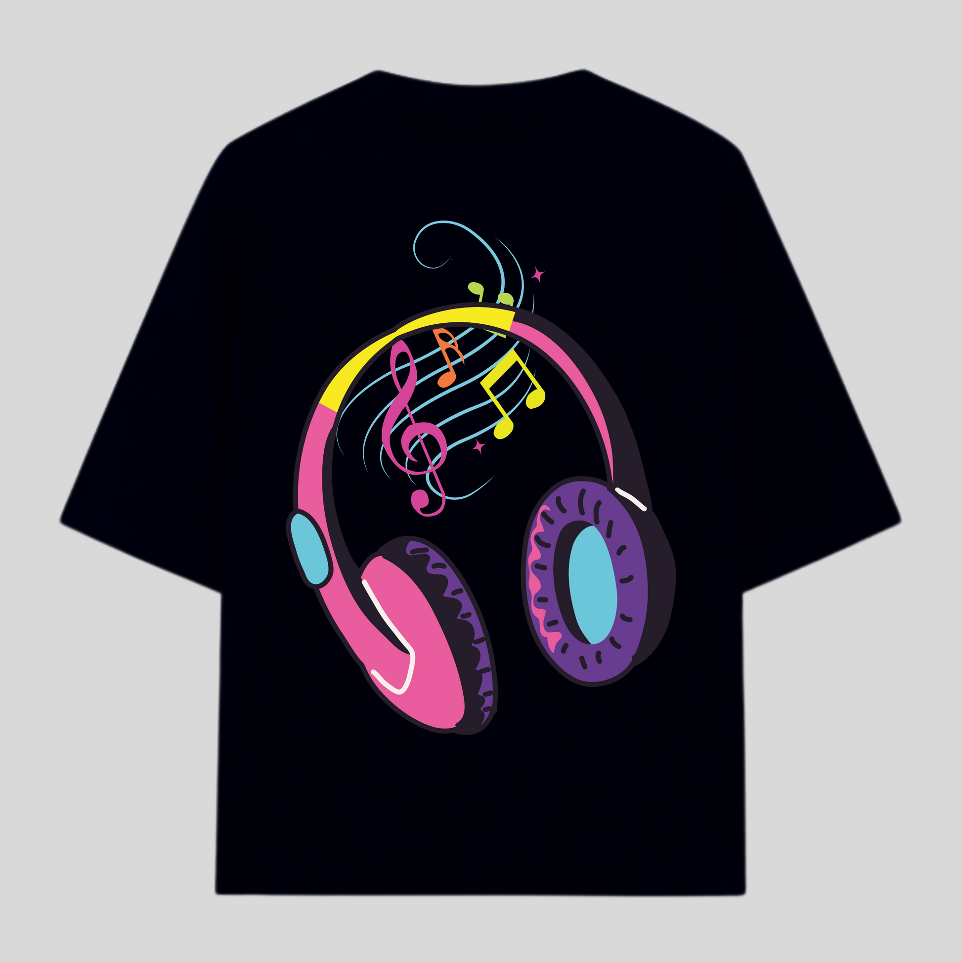 MUSIC OVERSIZE T-SHIRT