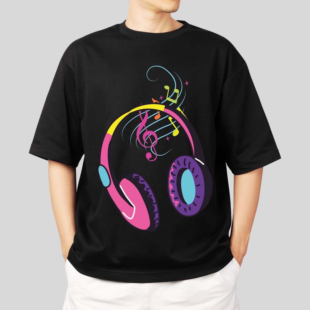 MUSIC OVERSIZE T-SHIRT