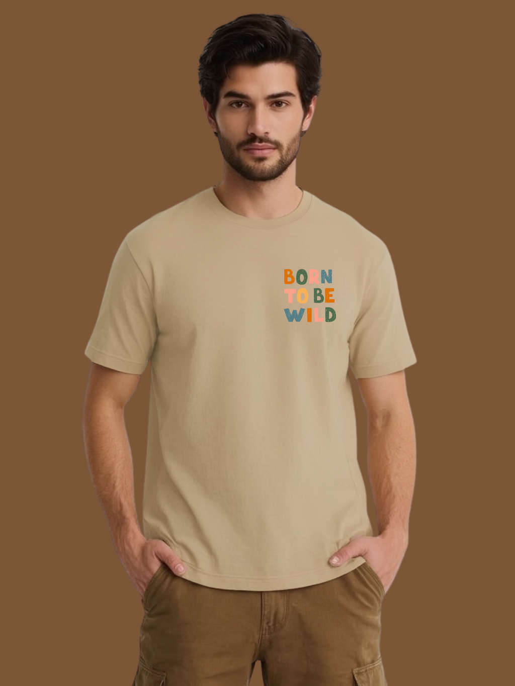 BORN TO BE WILD MINIMAL REGULAR T-SHIRT