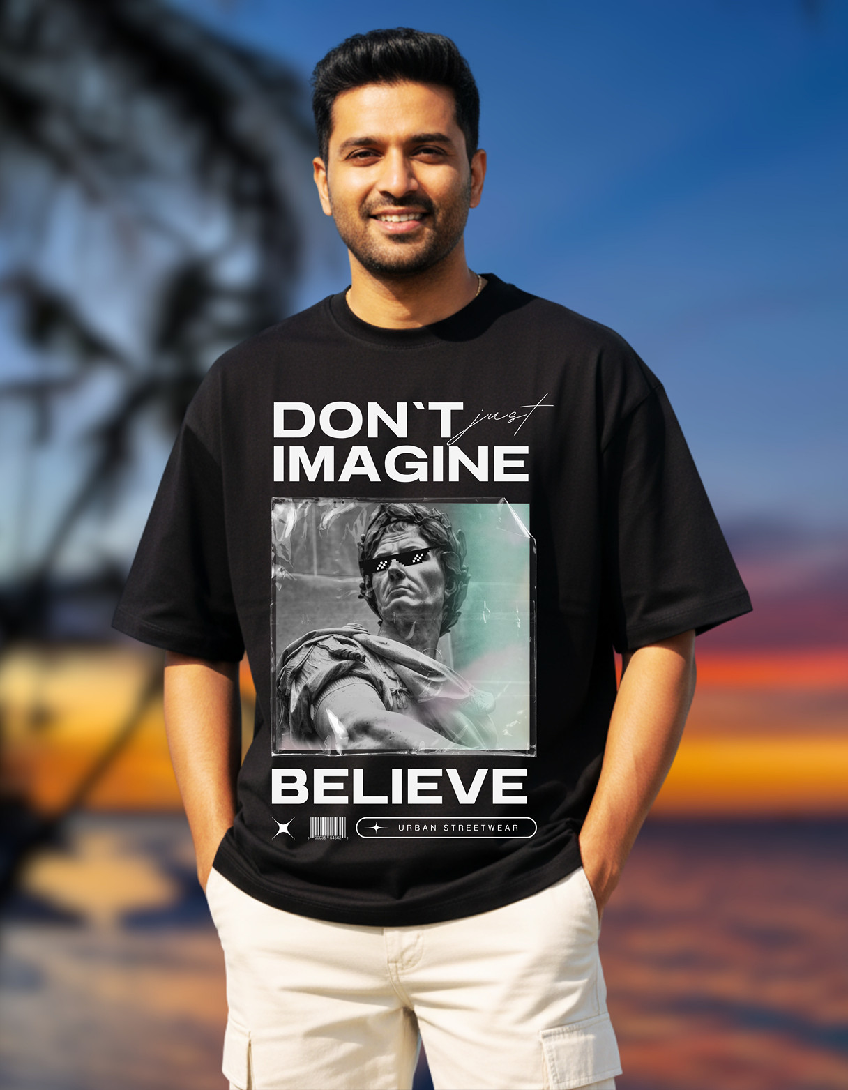 BELIEVE OVERSIZED T-SHIRT