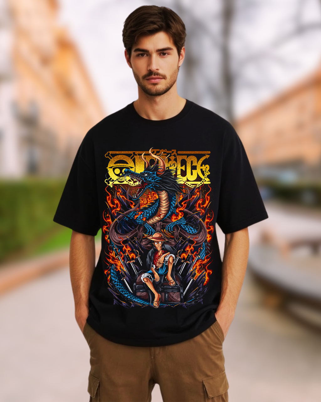 ONE PIECE 1 OVERSIZE T-SHIRT
