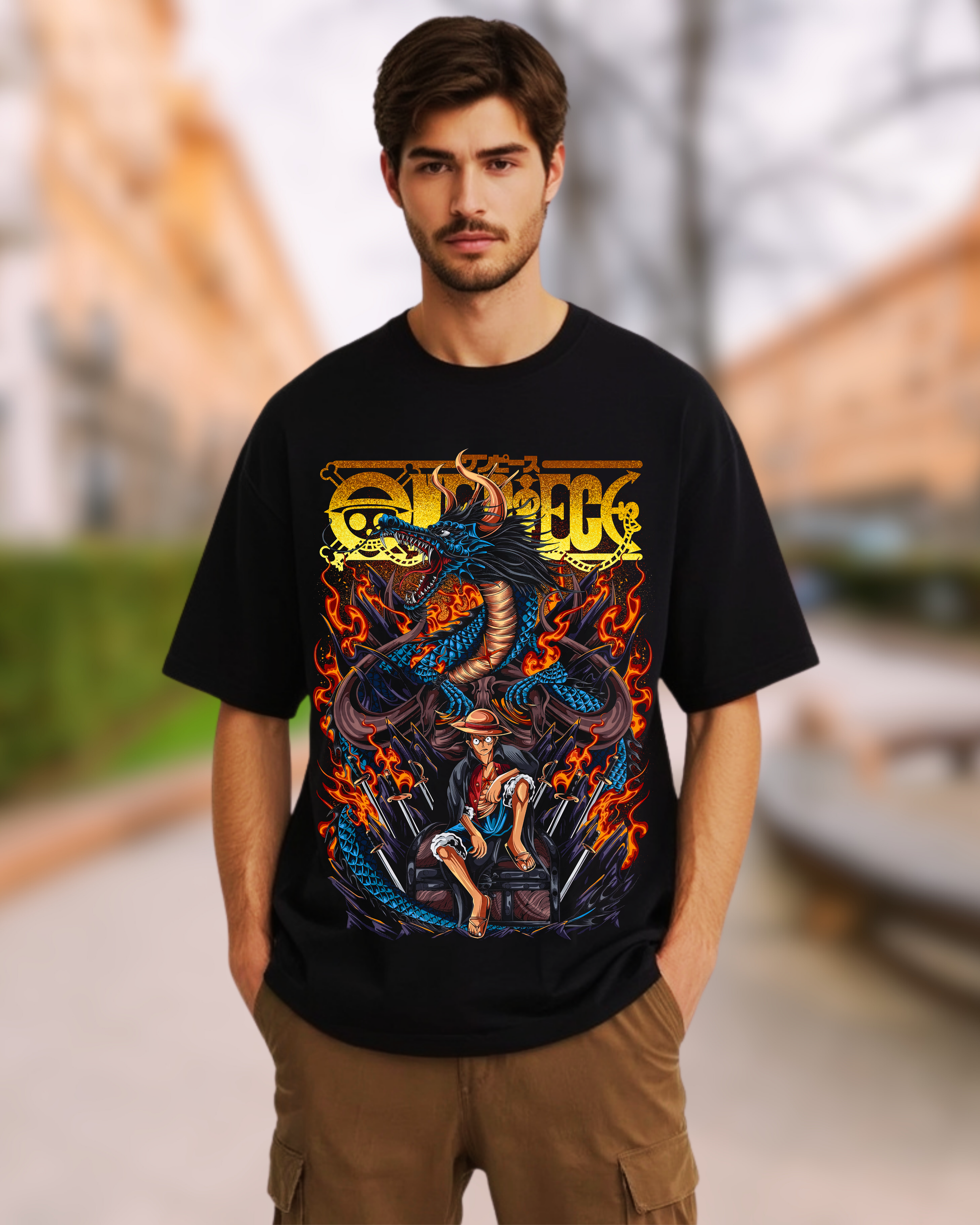 ONE PIECE 1 OVERSIZE T-SHIRT