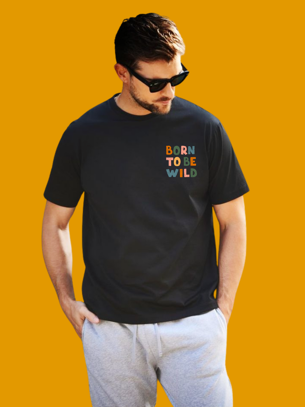 BORN TO BE WILD MINIMAL REGULAR T-SHIRT