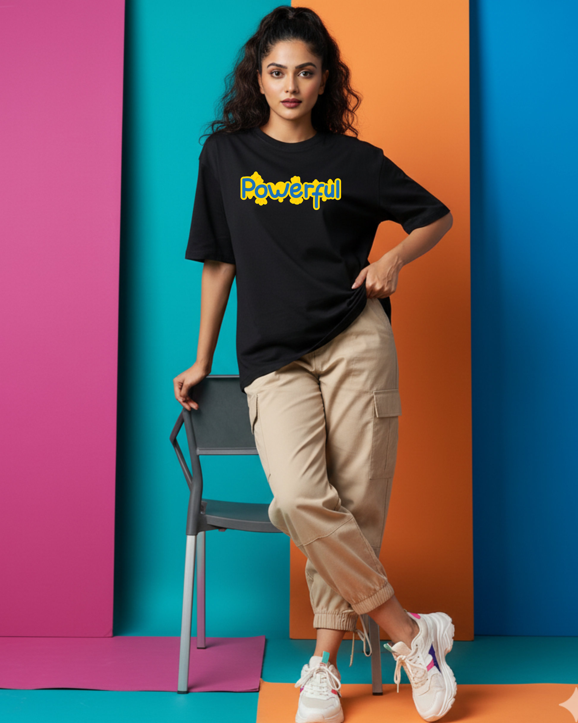 POWERFUL MINIMAL OVERSIZE T-SHIRT