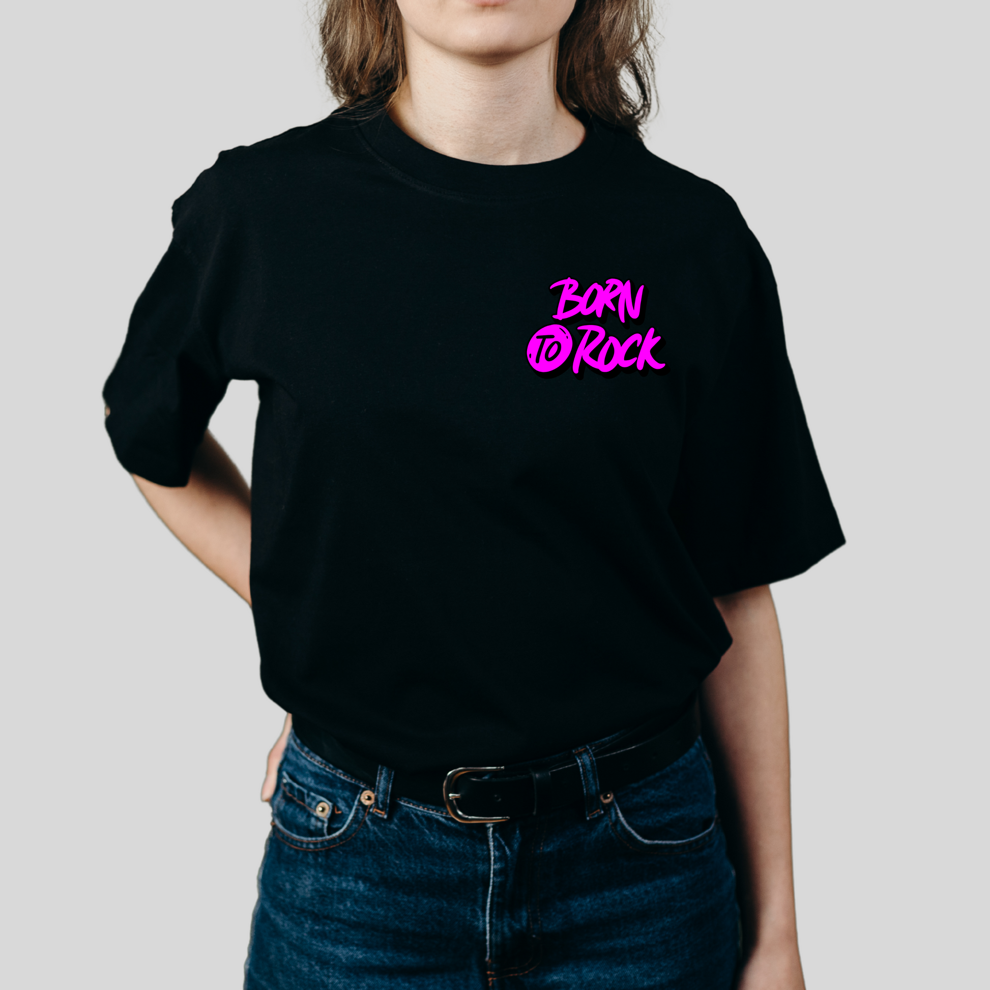BORN TO ROCK OVERSIZE T-SHIRT