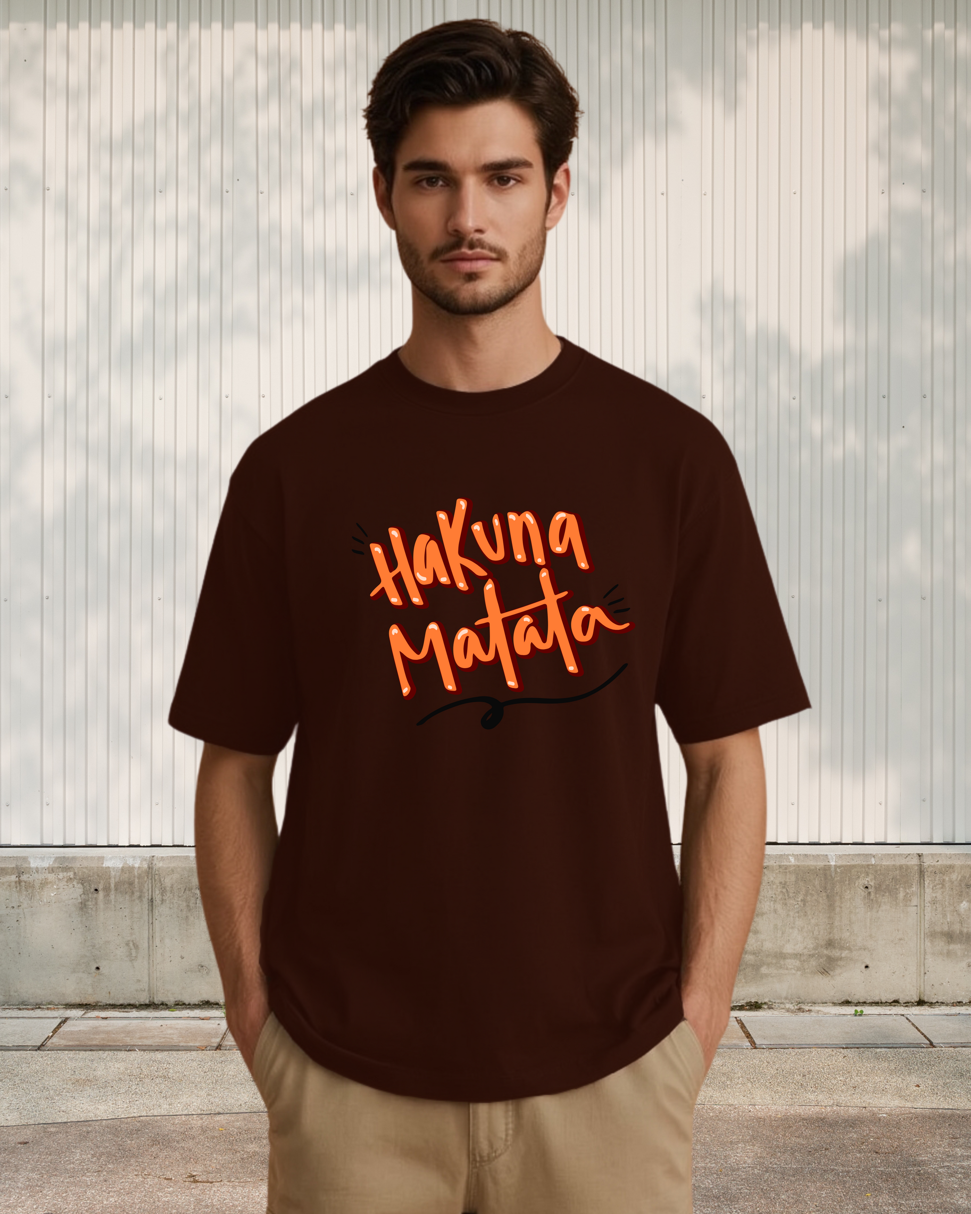 HAKUNA MATATA MINIMAL OVERSIZE T-SHIRT
