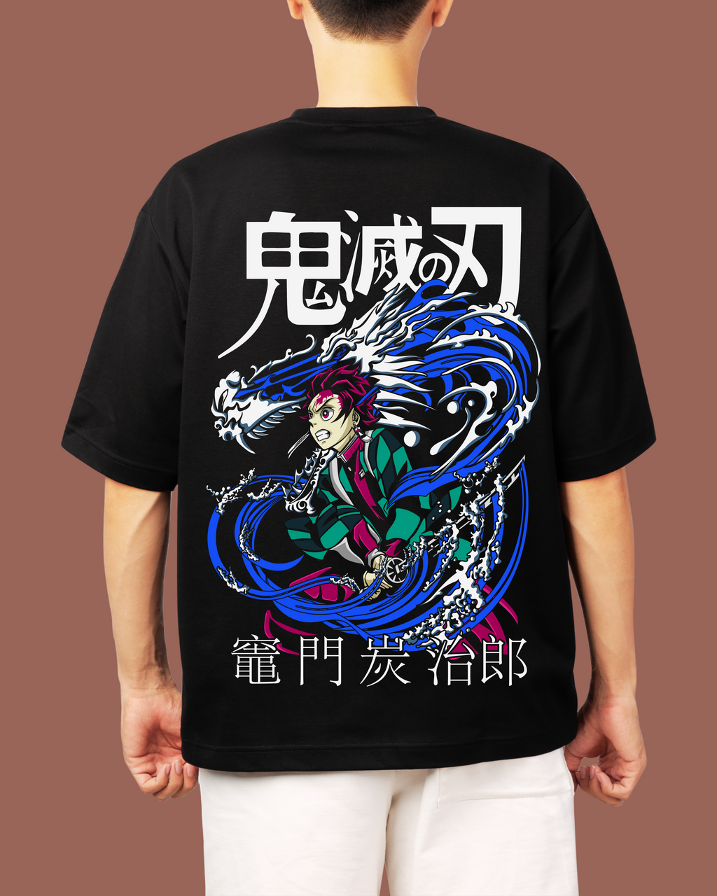 DEMON SLAYER - BLACK OVERSIZE T-SHIRT