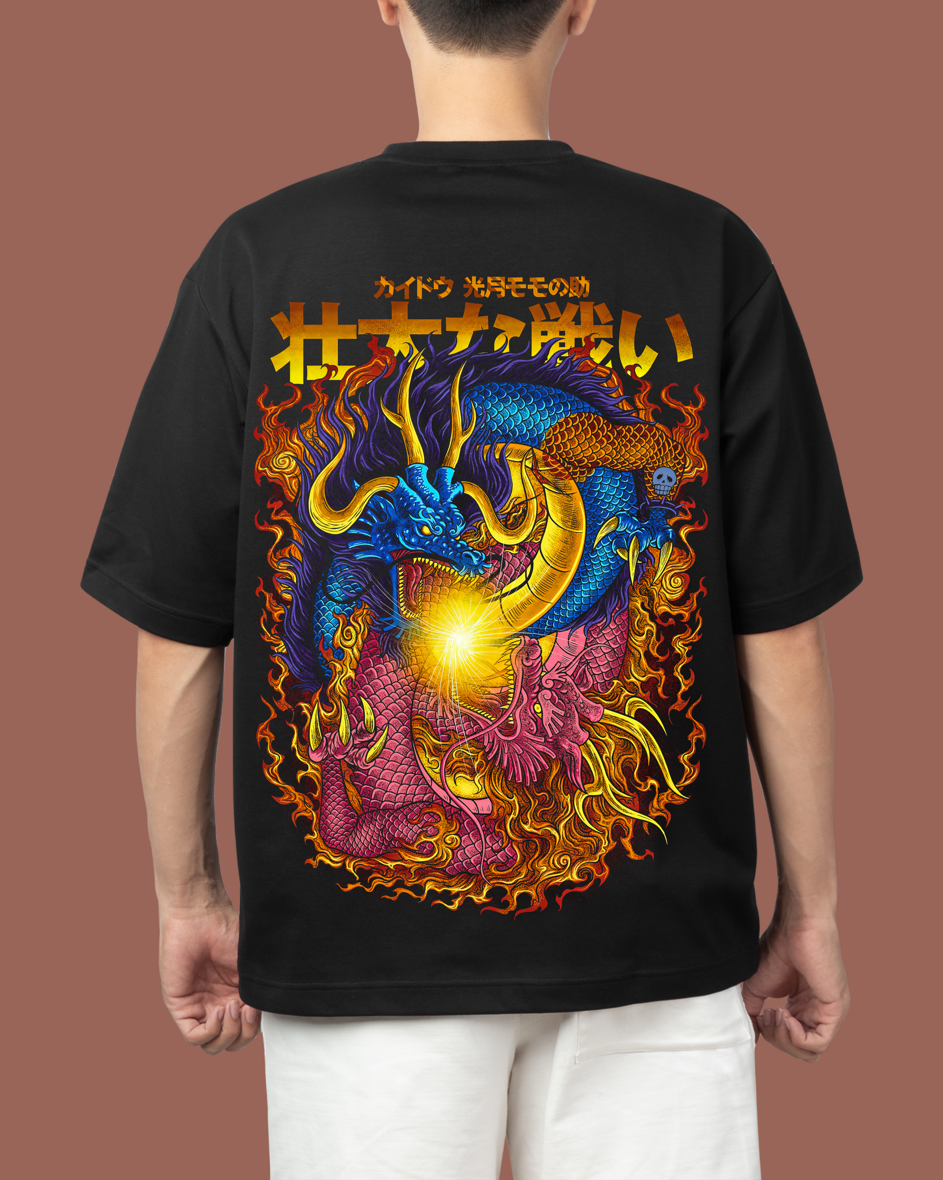 DRAGON - BLACK OVERSIZE T-SHIRT