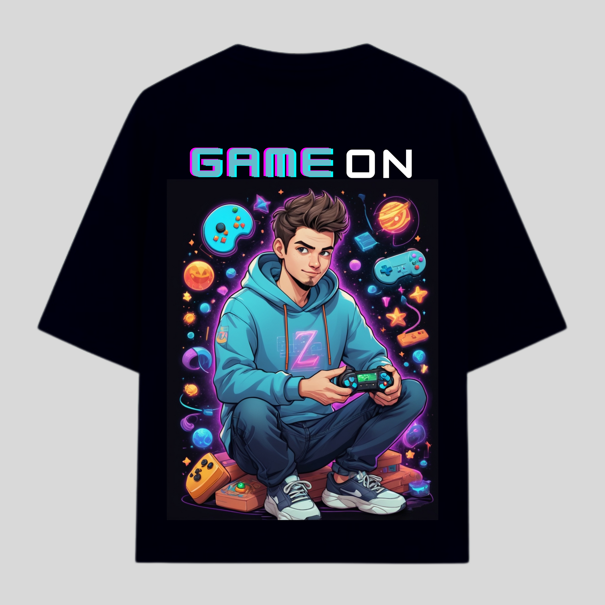 GAME ON OVERSIZE T-SHIRT