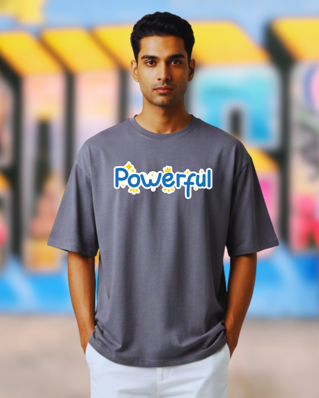 POWERFUL MINIMAL OVERSIZE T-SHIRT