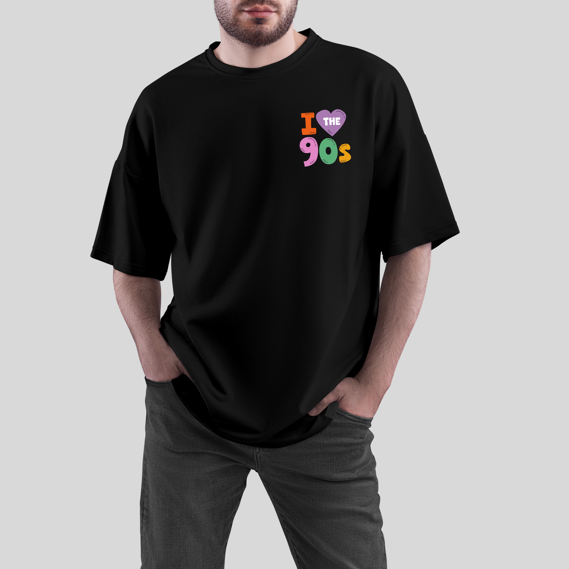I LOVE THE 90S OVERSIZE T-SHIRT