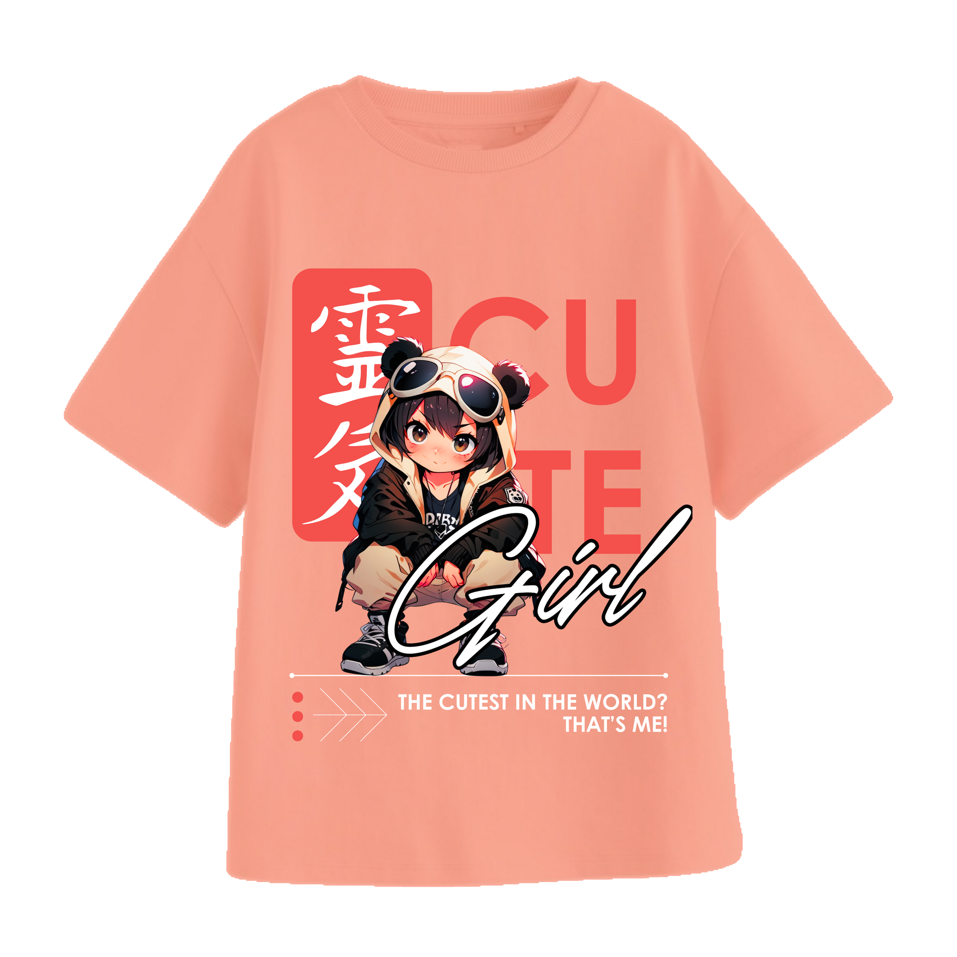 CUTE GIRL OVERSIZE T-SHIRT