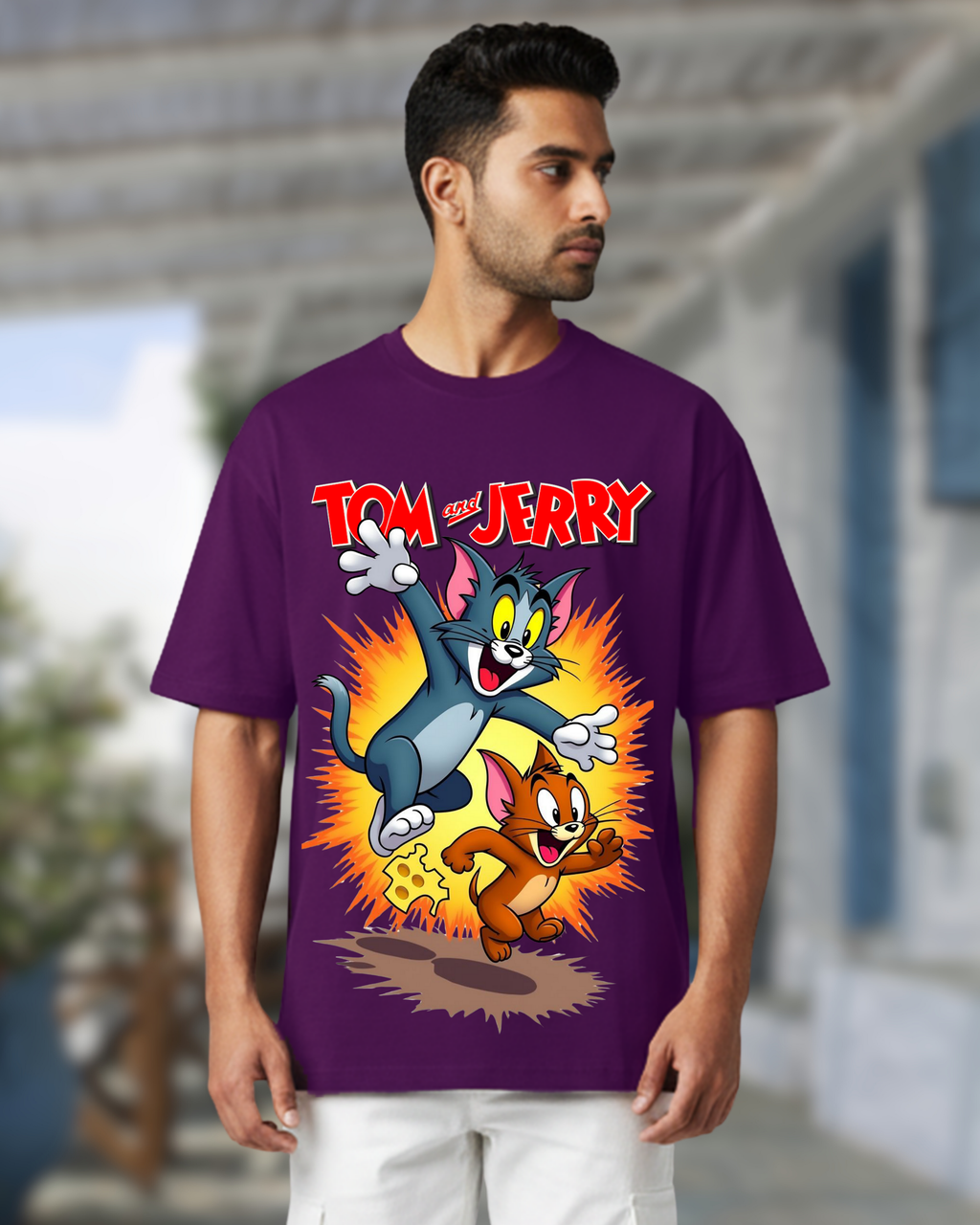 TOM AND JERRY OVERSIZE T-SHIRT