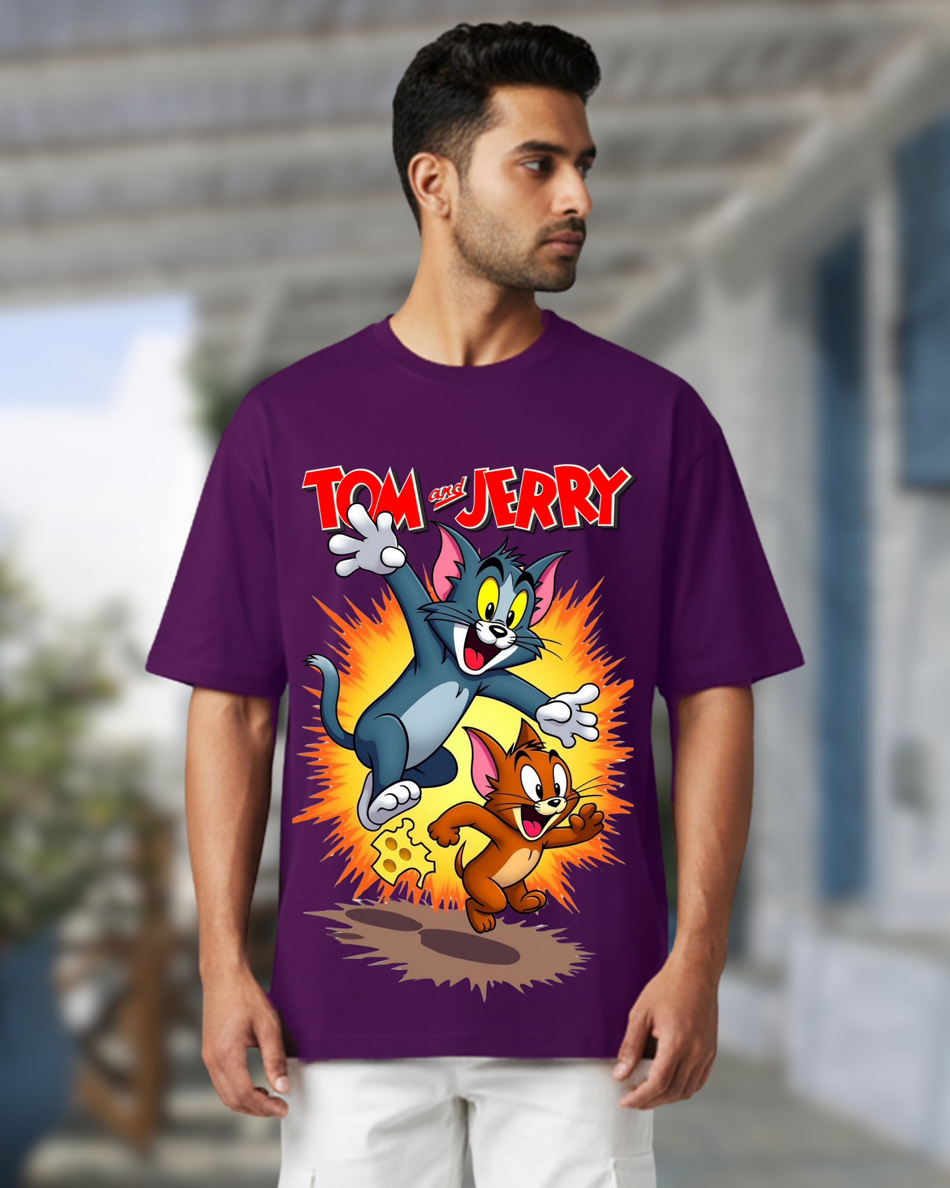 TOM AND JERRY OVERSIZE T-SHIRT