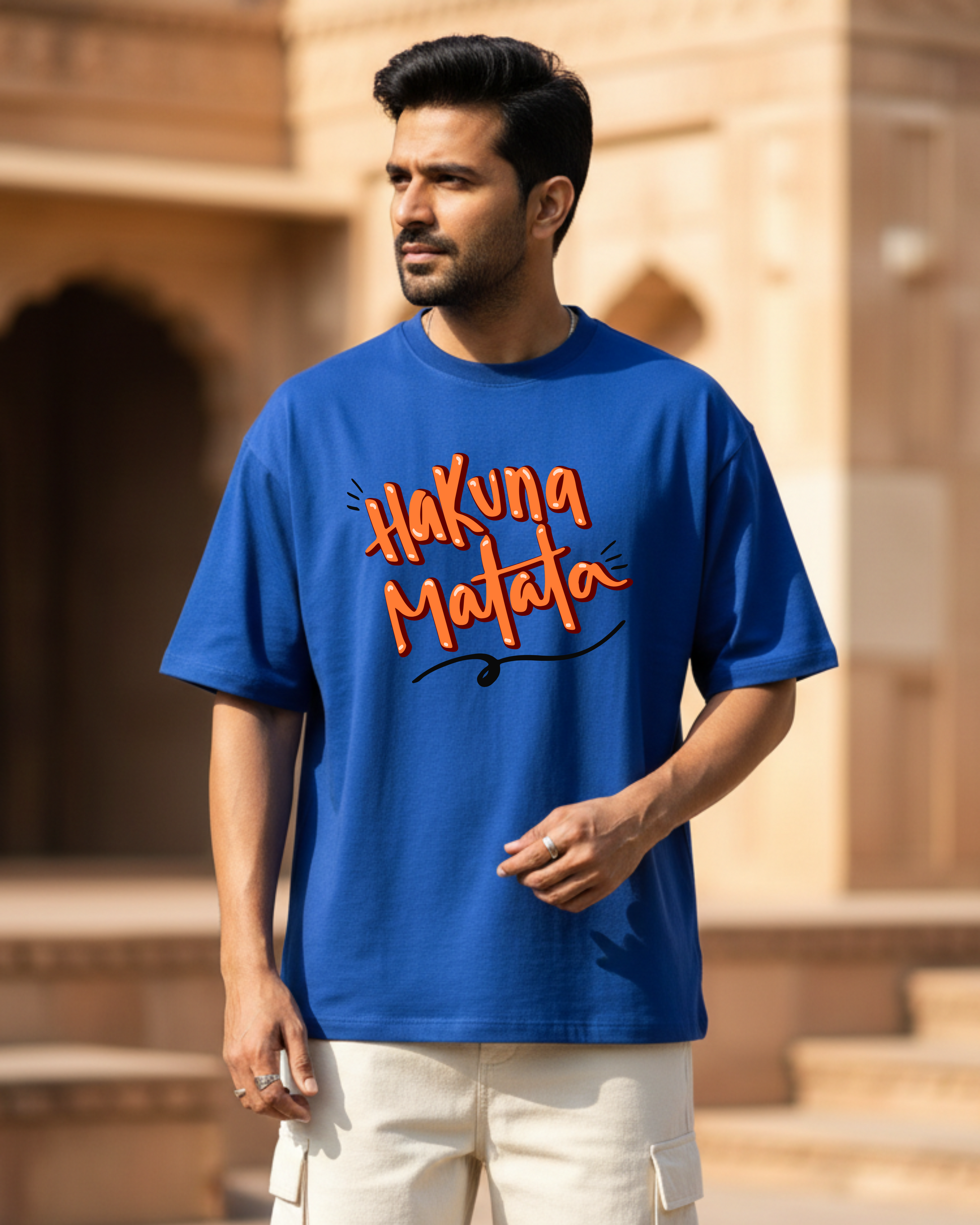 HAKUNA MATATA MINIMAL OVERSIZE T-SHIRT
