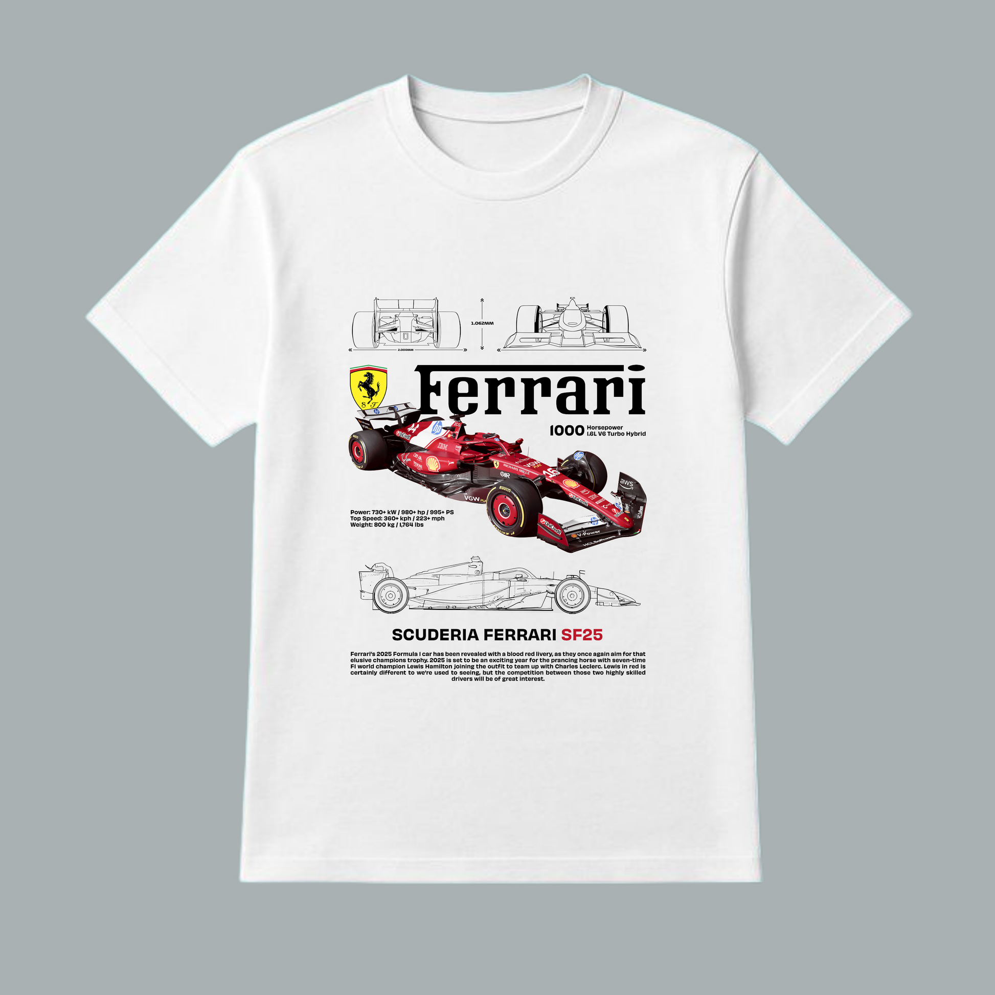 SCUDERIA FERRARI REGULAR T-SHIRT
