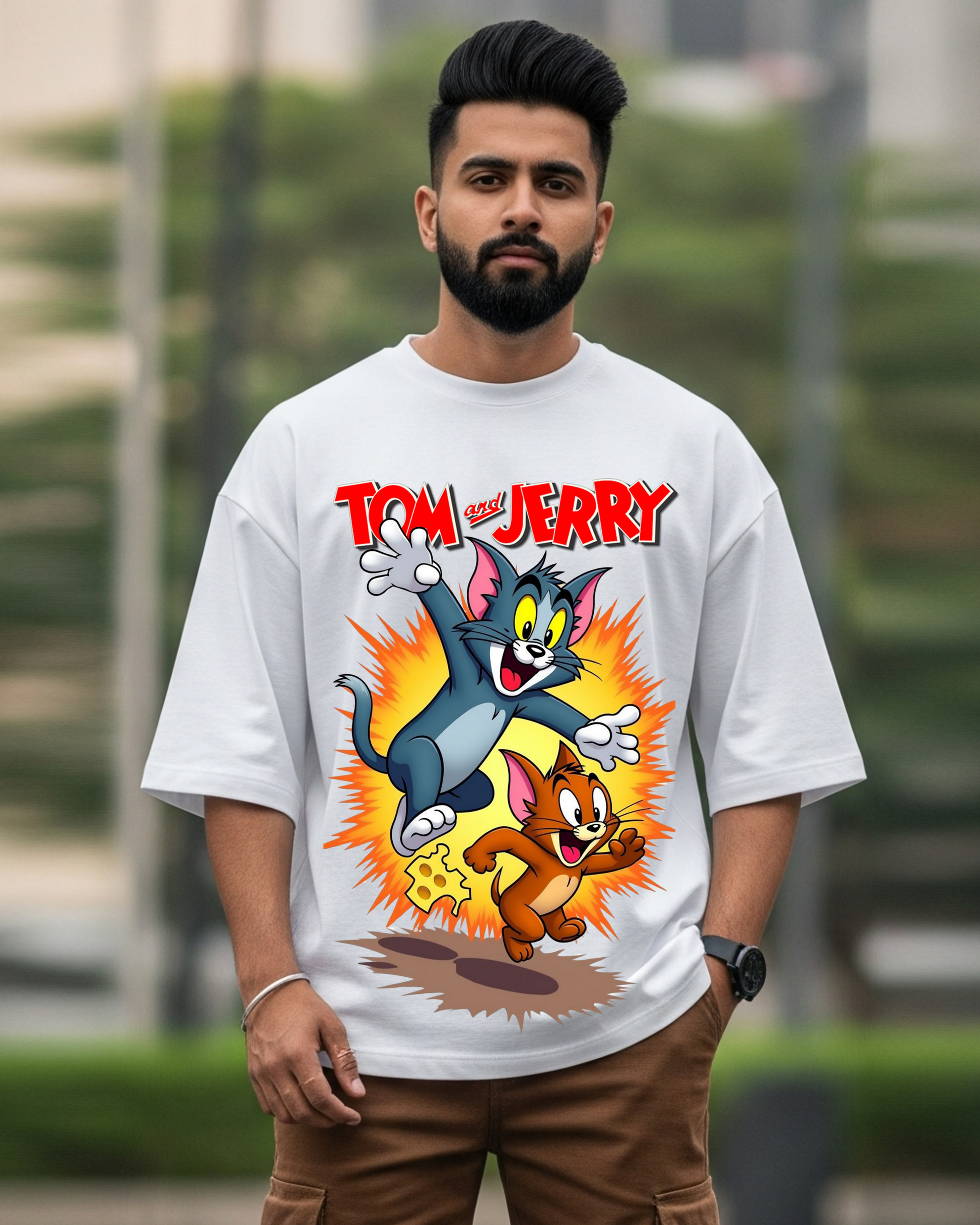 TOM AND JERRY OVERSIZE T-SHIRT